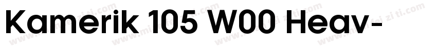 Kamerik 105 W00 Heav字体转换